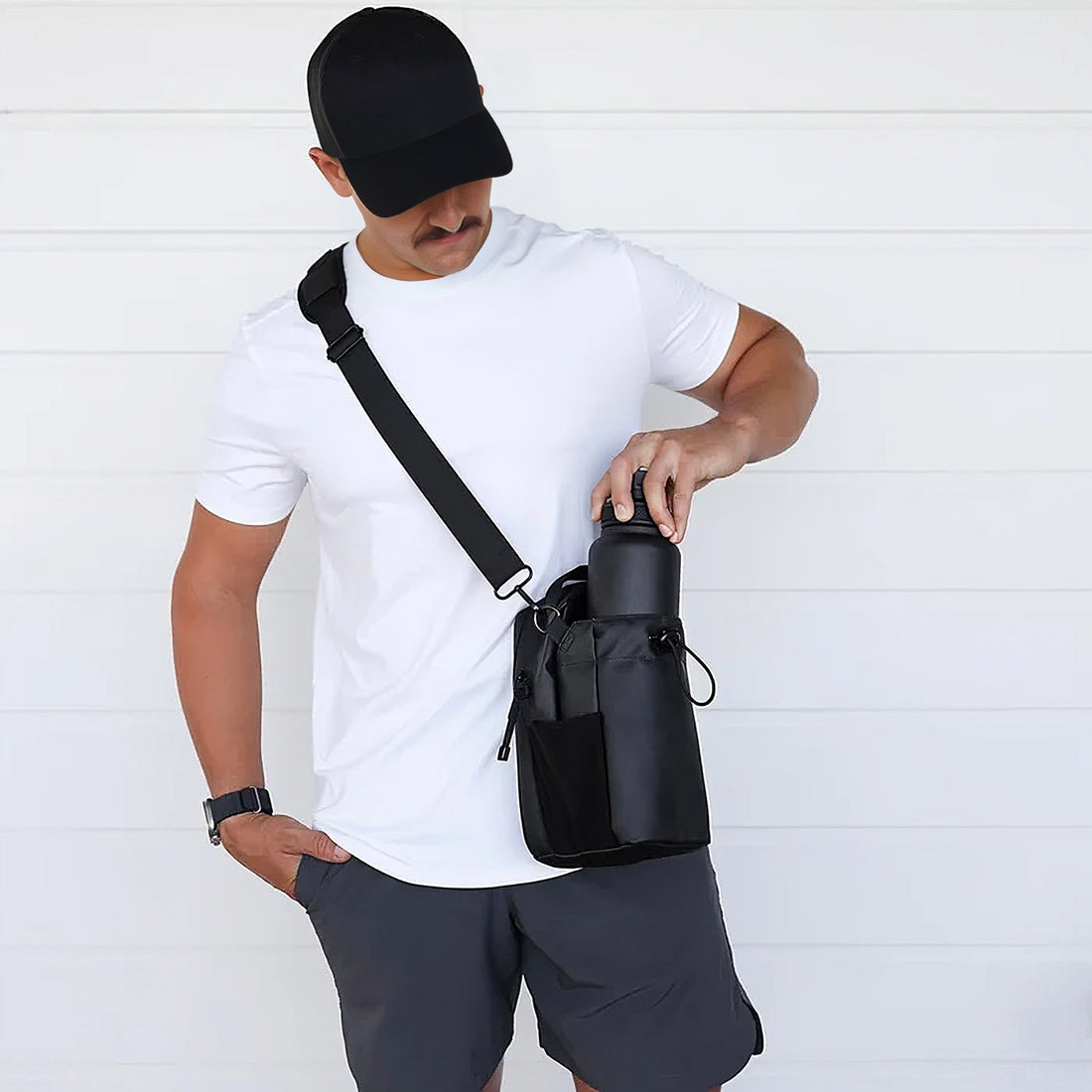 Magnetic Gym Bag with Bottle Holder | Premium & Waterproof