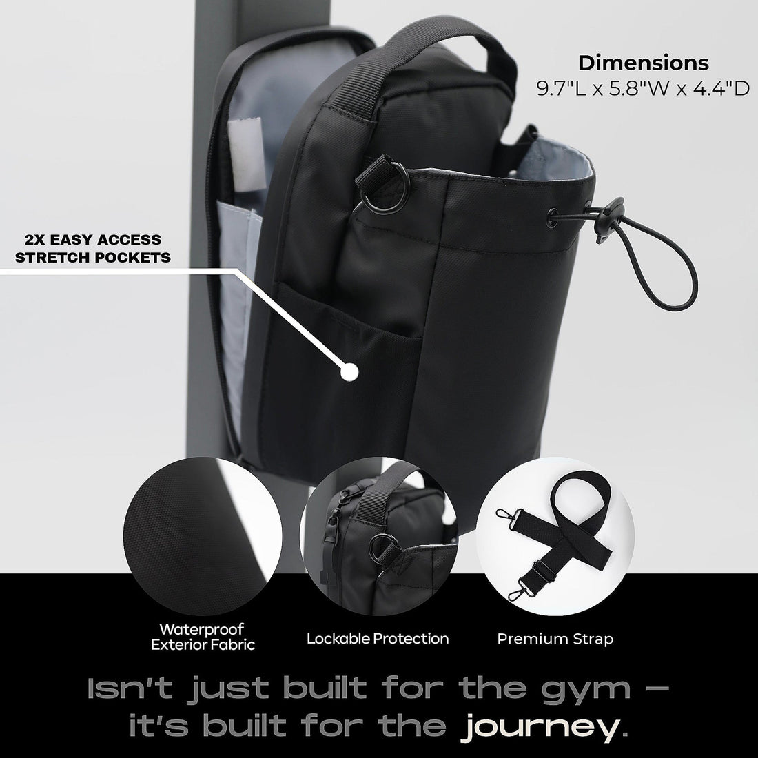 Magnetic Gym Bag with Bottle Holder | Premium & Waterproof